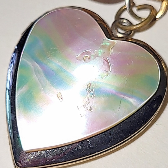 VINTAGE 1940s HEART LOCKET BROOCHES - WASHINGTON DC CAPITOL & 1949 ENGRAVED - Picture 8 of 10